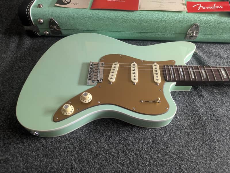 Fender Parallel Universe II Strat-Jazz Deluxe 2020 - Transparent Faded Seafoam Green image 1