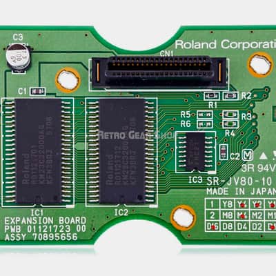 Roland SR-JV80-10 Bass and Drums Expansion Board 1990s - Green image 2