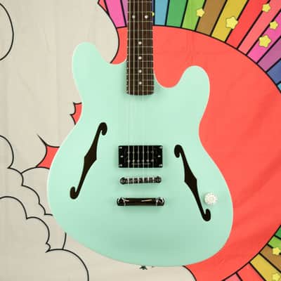 Fender Tom DeLonge Starcaster®, Rosewood Fingerboard, Chrome Hardware, Satin Surf Green image 1