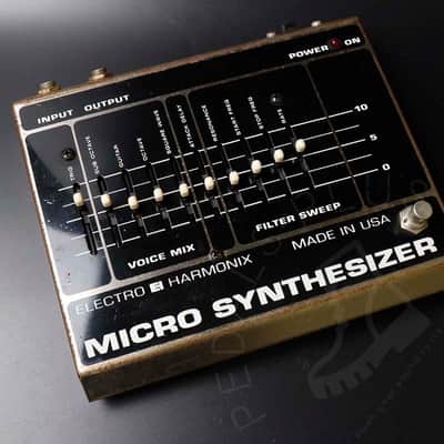 Electro-Harmonix Micro Synthesizer w/ wooden box Made in USA image 2