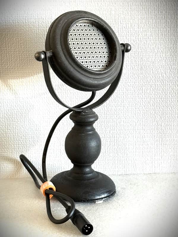Custom-built Retro 1930s Dynamic Desktop Microphone, compatible w/modern systems image 1