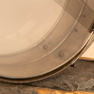 1930s Leedy 5x14 Nickel Over Brass Utility Snare Drum image 9