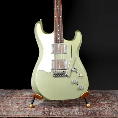 Fiam Mirari 2024 - Aged Pinecrest Green by past Ronin luthier Izzy Lugo. New machined Teacup F-knobs / Vega Trem. NEW, (Authorized Dealer) image 4