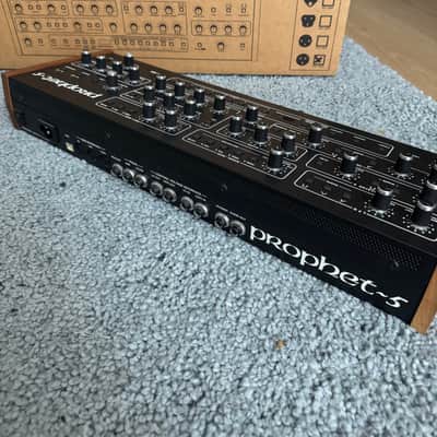 Sequential Prophet-5 Desktop 5-Voice Polyphonic Synthesizer 2021 - Present - Black with Wood Sides image 4