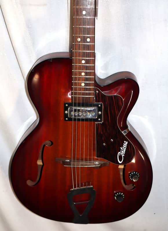 Contessa by Hohner HG16 Hollow Body Electric Guitar Made in Italy vintage 1960s with gig bag image 1