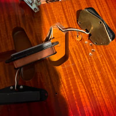 1995–96 Fender Japan TL-90D Foto Flame Deluxe Telecaster — Transparent Cherry — FujiGen MIJ image 16