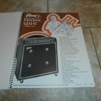 Vintage 1972 Gibson G Series Amplifier Catalog! Original Case Candy, Paperwork! image 10