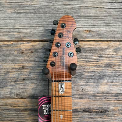 Ernie Ball Music Man JP15 7-String Electric Guitar - Red Tide Quilt image 4