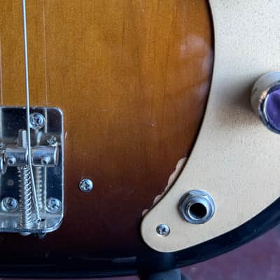 Vintage 1970s Ibanez P Bass Challenger - Sunburst Finish - MIJ - Lawsuit era - w/ Ibanez HSC image 5