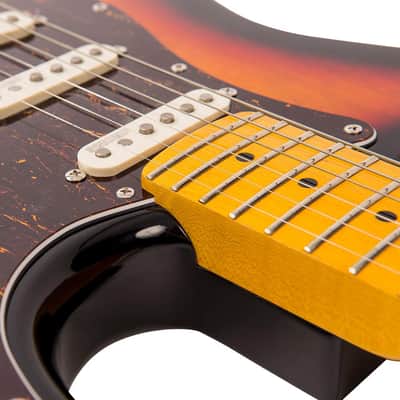 Vintage V6M ReIssued Electric Guitar ~ Sunburst image 8