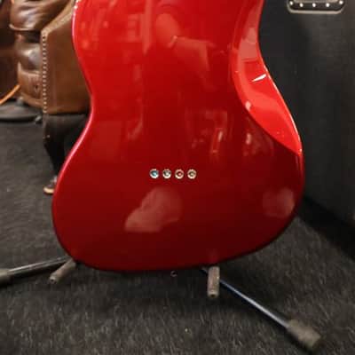 Squier Limited Edition Paranormal Rascal Bass HH Candy Apple Red (Used) image 5