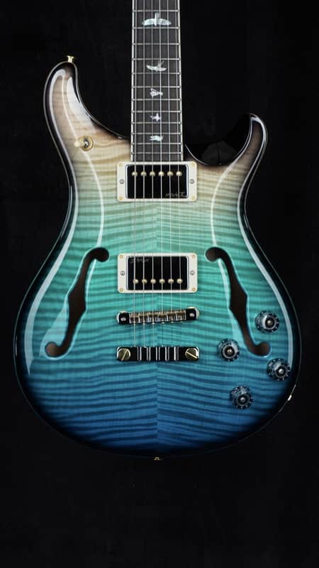 2025 PRS McCarty 594 Hollowbody II in Sprayer's Choice "Ocean Fade Smokeburst" with 10 Top and Back image 1