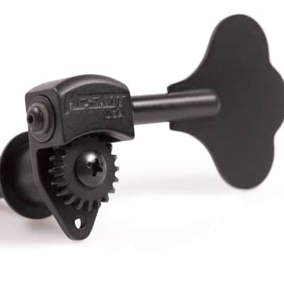 Hipshot Ultralite USA Tuner HB6C 3/8 Black - 5 String 3x2 Set Auth Dealer