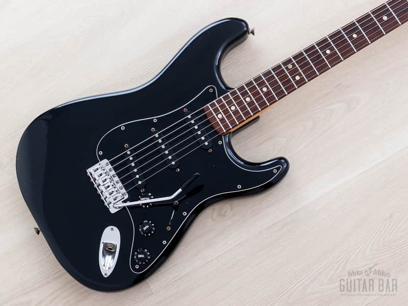 1979 Fender Stratocaster Vintage Electric Guitar Black, 100% Original w/ Case image 1