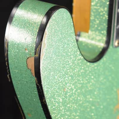 Fender Custom Shop '60s Custom Telecaster Thinline Relic Aged Seafoam Green Sparkle image 13