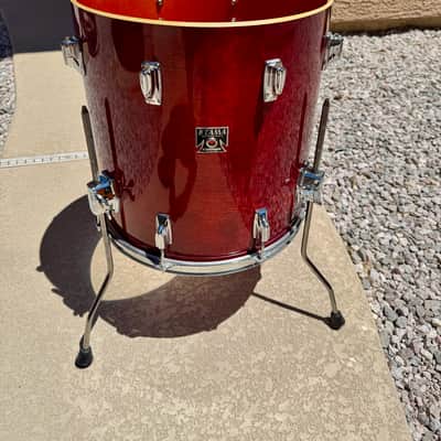 Floor Tom Tama Superstar 1986 - Cherry Wine image 2