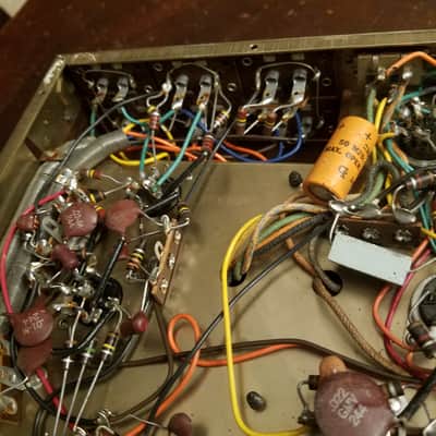 Voice of Music 30 Watt Stereo EL84 tube amp hifi V-M VM 1428 1963 - brown and gold image 17
