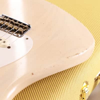 Fender Custom Shop Eric Clapton Stratocaster Journeyman Relic Masterbuilt Todd Krause Aged White Blonde image 10