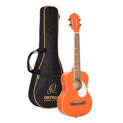 ORTEGA RUGA-ORG Gaucho Serie Tenor Ukulele 4 String - Orange + Bag image 2