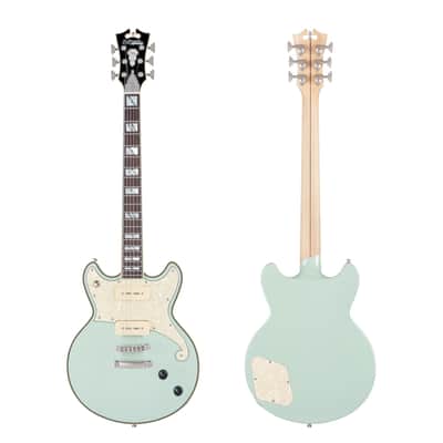 D'Angelico Deluxe Brighton Limited Edition SS with Stop-Bar Tailpiece Sage image 3