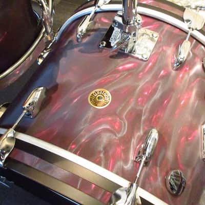 Gretsch USA Custom Series 3pc Drum Set 20" 12" 14" Peacock Satin Flame image 7