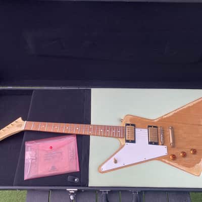 SIC Custom Explorer Korina Guitar Relic Hard Case Lefthand Lefty COA image 1