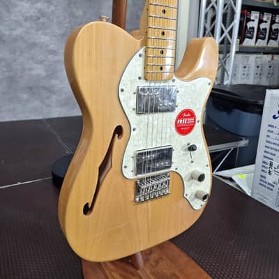 Squier Classic Vibe '70s Telecaster Thinline 2026 Natural weighs 7.18 pounds image 3