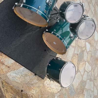 Tama Superstar Classic Maple Blue / Aqua 5pc Double Bass Drum Set kit !! image 7