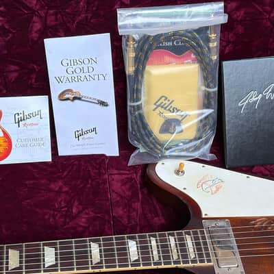 Johnny Winter Signature 1963 Firebird V Tom Murphy Aged Sunburst image 20