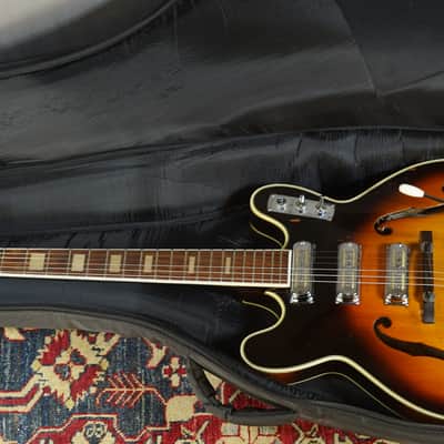 Hopf Galaxie 1960s - Sunburst Semi-Hollow Body Guitar image 20