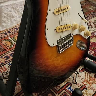 El Degas Stratocaster Sunburst w/ period DiMarzios 1971-76 Hoshino Gakki Japan image 5