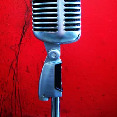 Vintage 1960's Shure 55S Unidyne dynamic cardioid microphone Multi Z w cable Elvis 55 55SW 556S image 13