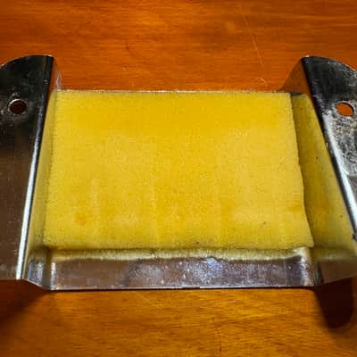 Teisco Bass bridge and cover 60’s - Chrome image 5
