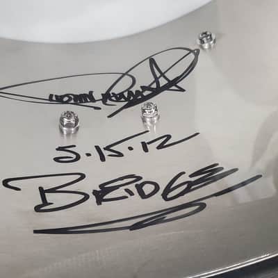 Dunnett "Bridge" 14x6.5 Brushed Steel Snare Drum 2012 - Brushed Stainless Steel image 2