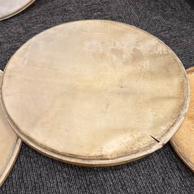 Grouping of Vintage Slingerland Calfskin Heads Pairs of 16", 22", 28" (Rm3) image 9