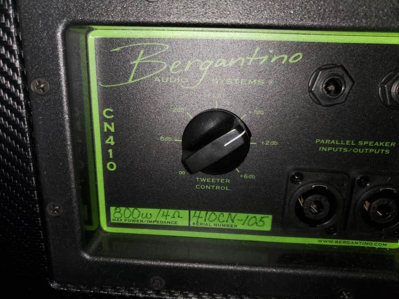 LOWERED PRICE!! Bergantino CN410 Carbon Neo Series 800W 4-10" and Tweeter Lightweight Bass Loudspeaker Cabinet image 1