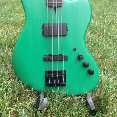 Warmoth 8-string (octaves) bass, Lace Man o War, dual tones with Kellingsound midboost/mid-scoop image 3