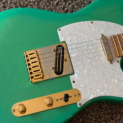 2003 Fender TLR-135 RK Richie Kotzen Signature Telecaster MIJ Seafoam Green Sunburst Made in Japan image 2