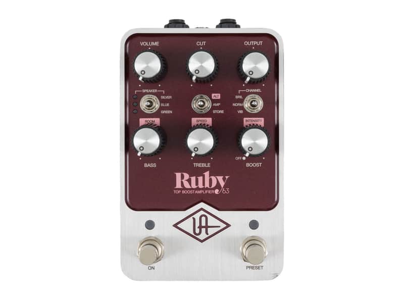 Universal Audio Ruby '63 Top Boost Amplifier Pedal [USED] image 1