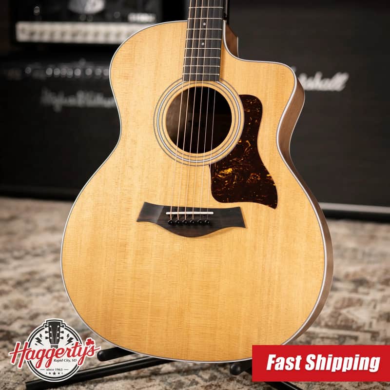 Taylor 214ce Grand Auditorium Acoustic/Electric Guitar with Gig Bag image 1