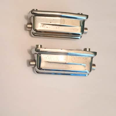 TAMA VINTAGE COFFIN STYLE IMPERIAL LUGS PAIR (2lugs) 70's - CHROME-FREE SHIP TO C-USA! image 4