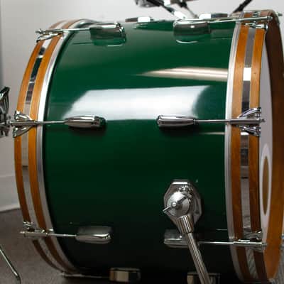 Q Drum Co "Forest Green" Maple Drum Kit image 5