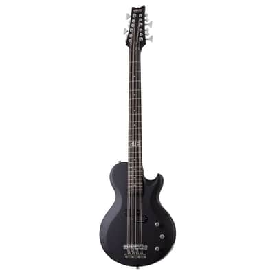 Schecter dUg Pinnick DP-12 Left Hand Solid Body Bass Guitar Ebony/Satin Black - 460 - Used image 3