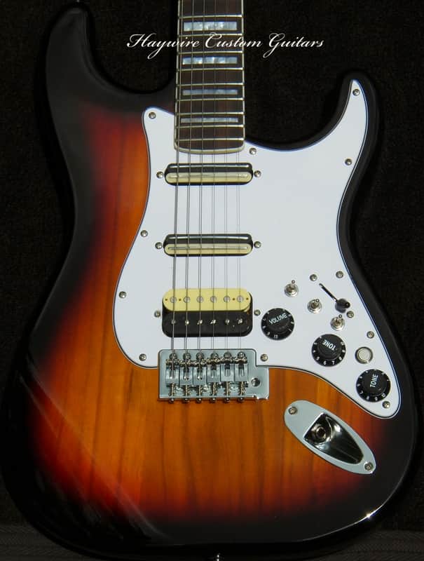 XX-Light 5.5lb. Sunburst Stratocaster with Custom 22 fret Bound Rosewood/Maple Neck+ Multi-Sound Switching With 3 Matching Humbucking Custom Pickups + 3 Coil Spit Toggles + Kill Switch + Leveled, Crowned and Polished Frets with Full Setup! image 1