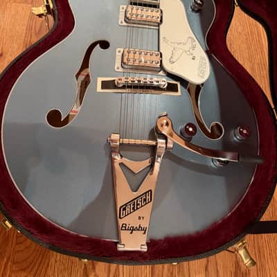 Gretsch G6136T-140 140th Anniversary Double Platinum Falcon 2023 - Present Two-Tone Stone Platinum / Pure Platinum image 1