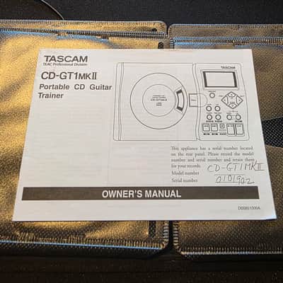 Tascam CD-GT1MKII Portable CD Player (Used) with AC; case; owners manual image 6