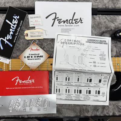 Fender American Elite Stratocaster HSS Shawbucker with Maple Fretboard 2016 - 2019 - Mystic Black image 17