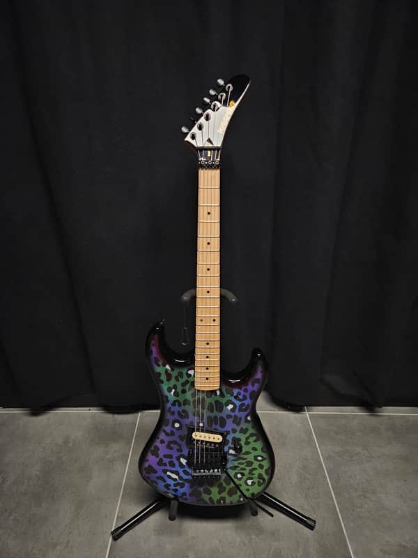 Kramer Baretta Custom Graphics Feral Cat Rainbow Leopard (Schaller Lockmeister) image 1
