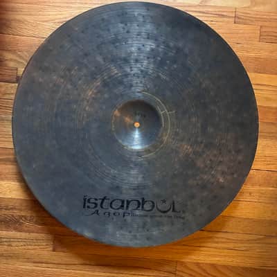 Restored Istanbul Agop OM 22” Ride Cymbal - cracks - 2476 Grams image 2