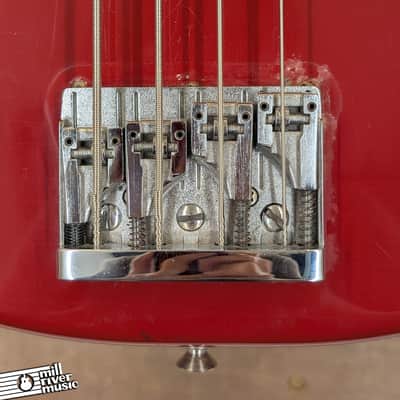 1978 Fender Musicmaster Bass – Dakota Red – Schaller Bridge – Used Very Good image 9
